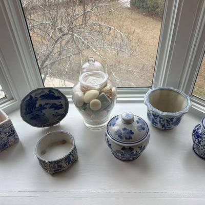 BLUE WHITE DÉCOR LOT