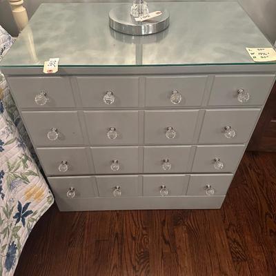 ETHAN ALLEN GRAY 4 DRAWER NIGHTSTAND PAIR 30X18X30