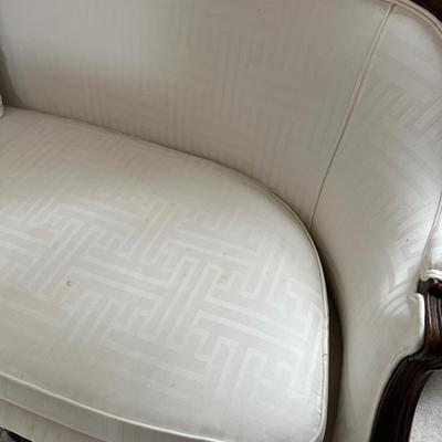 UPHOLSTERED ANTIQUE SOFA 71" SOME STAINS