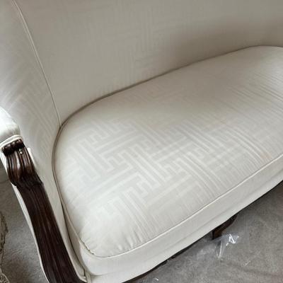 UPHOLSTERED ANTIQUE SOFA 71" SOME STAINS