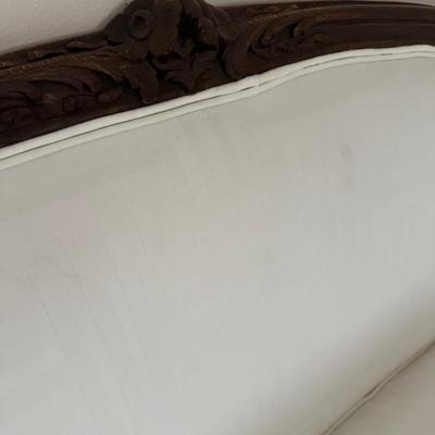 UPHOLSTERED ANTIQUE SOFA 71" SOME STAINS