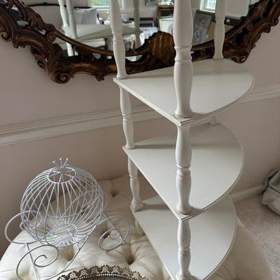 CORNER SHELF 32" T DRESSER TRAY WIRE PUMPKIN