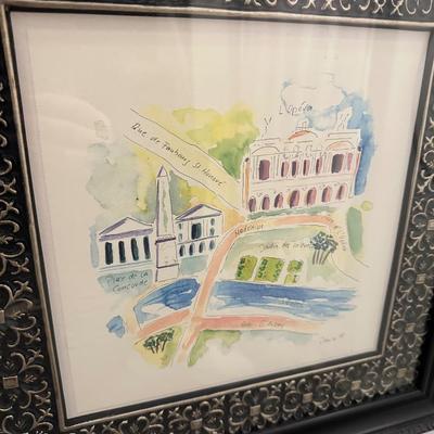 FRAMED PARIS TRIO 18X18