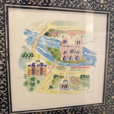 FRAMED PARIS TRIO 18X18