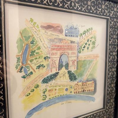 FRAMED PARIS TRIO 18X18