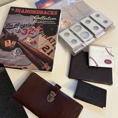 WALLETS, COIN SLEEVES, BASEBALL BOOK