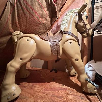VINTAGE HORSE RIDE ON TOY