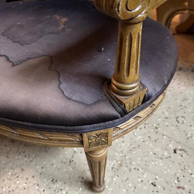 PAIR OF FRENCH STYLE PROJECT CHAIRS READY FOR REUPHOLSTERING