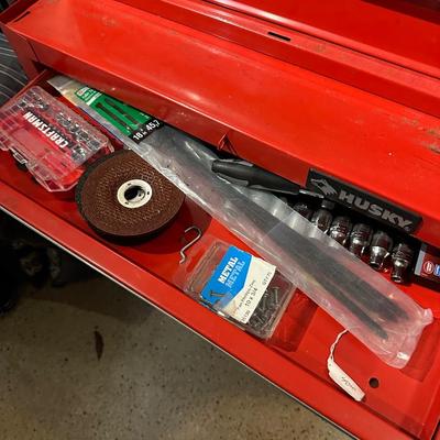 HUSKY RED TOOL CHEST WITH CONTENTS