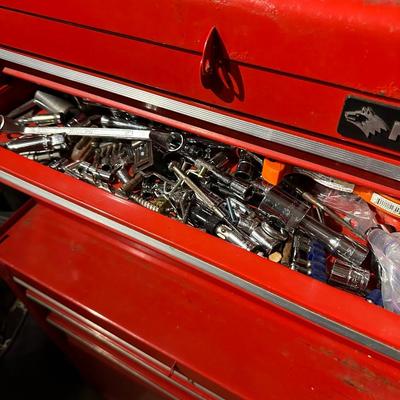 HUSKY RED TOOL CHEST WITH CONTENTS