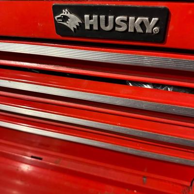 HUSKY RED TOOL CHEST WITH CONTENTS