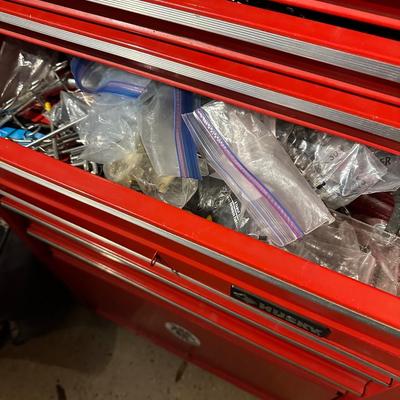 HUSKY RED TOOL CHEST WITH CONTENTS
