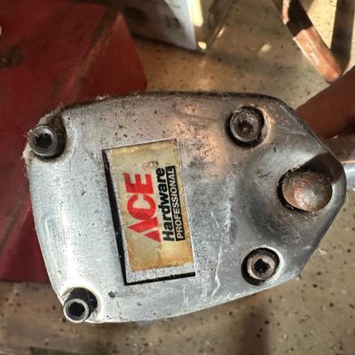 ACE IMPACT WRENCH, VINTAGE MILWAUKEE HAMMER DRILL WITH RED TOOL BOX