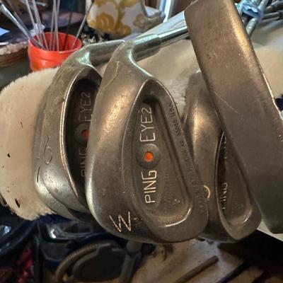 GOLF CLUB LOT, PING 5 PCS AS PICTURED