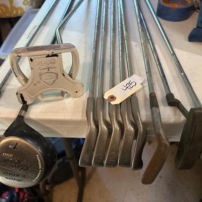 TAYLOR MADE, PIG GOLF CLUBS AS PICTURED 11 PC