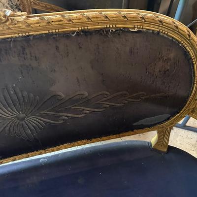 FRENCH SETTEE READY FOR NEW UPHOLSTERY! 50" WIDE