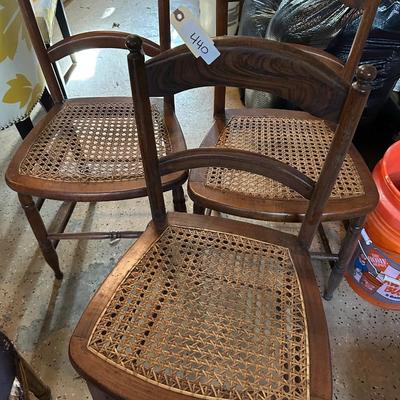 CANE SEAT PROJECT CHAIRS, NEED REPAIR