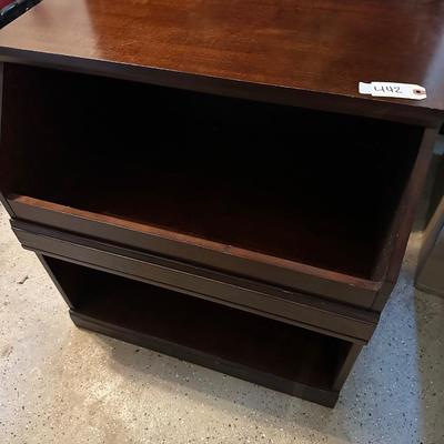 POTTERY BARN STORAGE CUBE 2 PIECE 29X31, SCTRATECHES ONE EDGE IS CHIPPED OFF