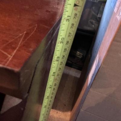 POTTERY BARN STORAGE CUBE 2 PIECE 29X31, SCTRATECHES ONE EDGE IS CHIPPED OFF