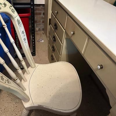 ETHAN ALLEN DESK WITH CHAIR 41X18.5X30