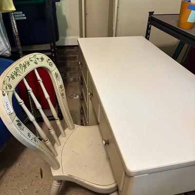ETHAN ALLEN DESK WITH CHAIR 41X18.5X30