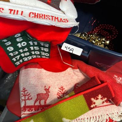 TREE SKIRTS, THROW, STOCKING
