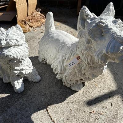 TERRIER CEMENT YARD STATUES