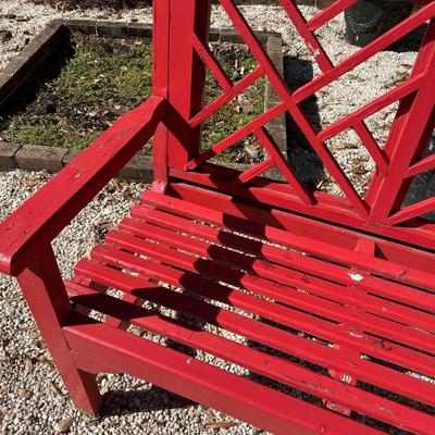 red bench