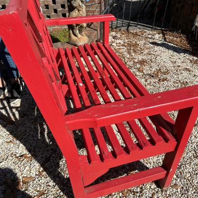 red bench
