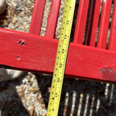 red bench
