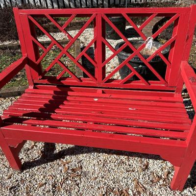 red bench