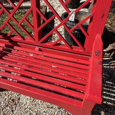 red bench