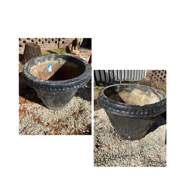 PAIR CEMENT PLANTERS