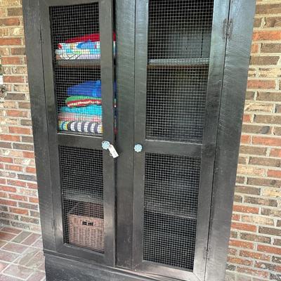 2 door black cabinet