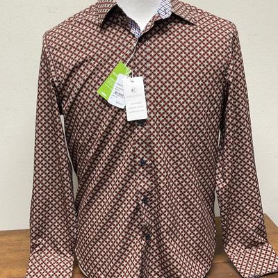 New with tag CON.STRUCT Men's Dress Shirt 4 way stretch Slim Fit size M medium NWT