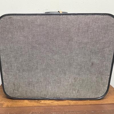 Vintage Gray Grasshopper Suitcase