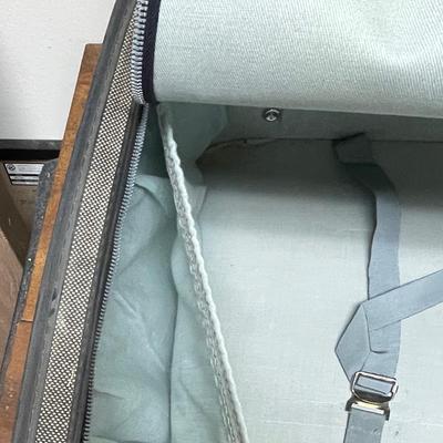 Vintage Gray Grasshopper Suitcase