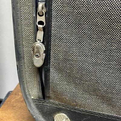 Vintage Gray Grasshopper Suitcase