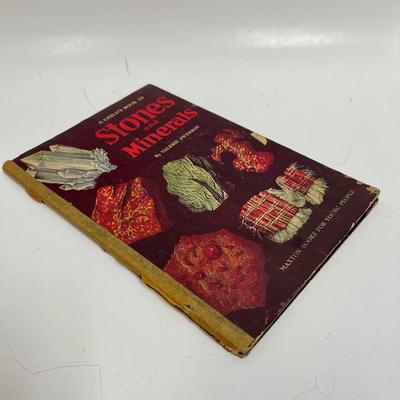1955 Stones & Minerals hard cover book by Valerie Swenson young reader