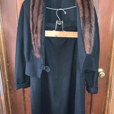 Lot of Vintage Clothing Including a fur lined jacket.