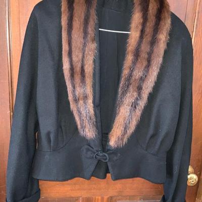 Lot of Vintage Clothing Including a fur lined jacket.