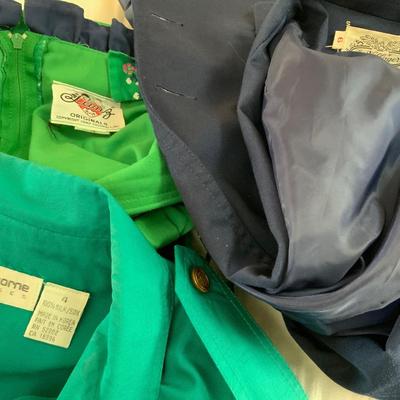 Lot of 3 pieces Vintage Clothing Navy and Greens