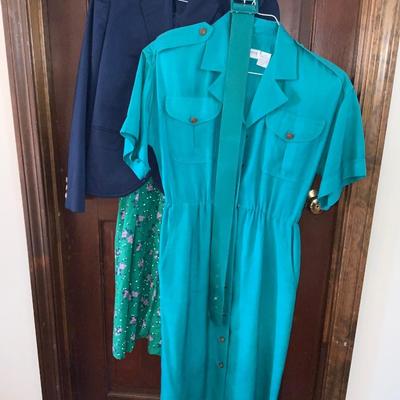 Lot of 3 pieces Vintage Clothing Navy and Greens
