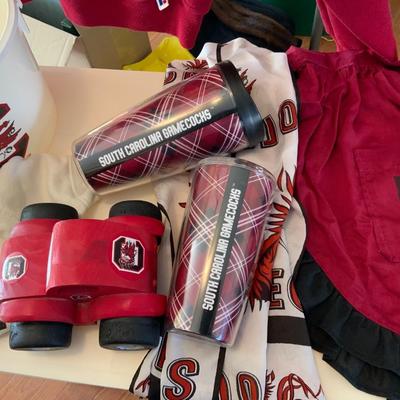 Lot of Carolina Gamecocks Team Gear including tumblers