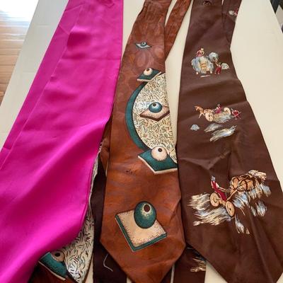 Lot of Vintage Silk ties