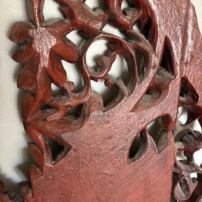 Ornate Wood Painted Dragons (B3-ES)