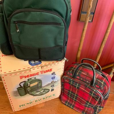 Lot of Picnic Backpacks. One with Original Box