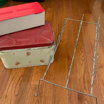 Lot of Vintage Storage including a Bread Box