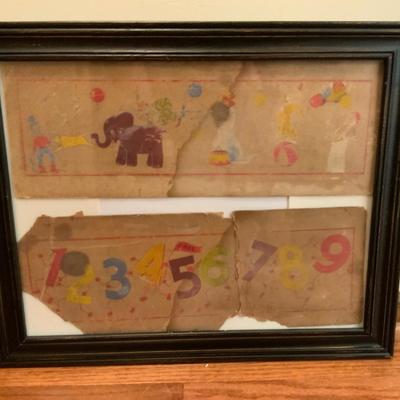 Framed Vintage 123’s Classroom item