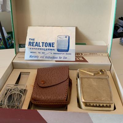 Realtone Transistor Radio Constellation with original Box